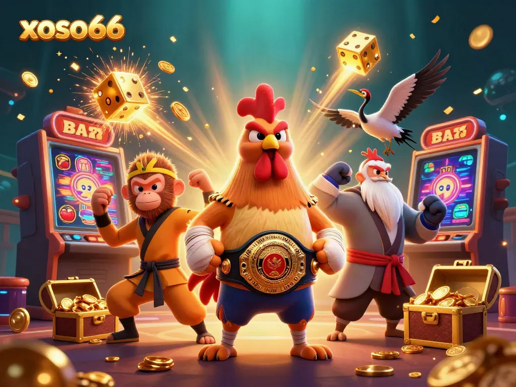 Experience thrilling wins at xoso66 with vibrant 3D casino characters and a jackpot explosion.