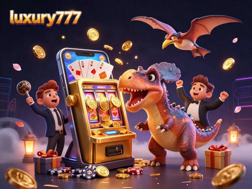 Catch exciting wins with luxury777 as characters interact in a vibrant casino scene.